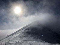 余市岳へ冬山登山