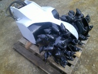 中古0.45(12-14t)クラス用タグチ工業製切削･削岩機ツインヘッダー