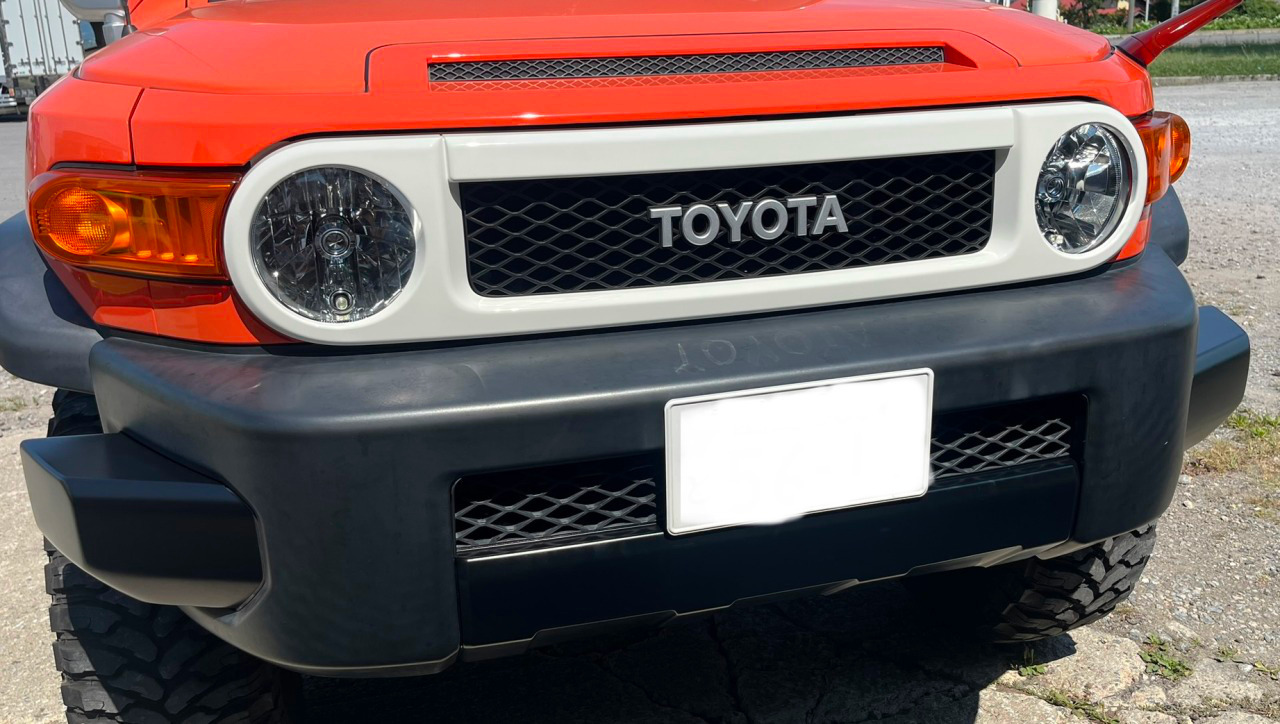 FJクルーザー 持込み同色コーナーバンパー/ロアパネル取付け(交換