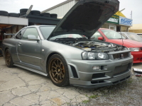 BNR３４GTR　EVC6配線・NISMOバンパーネット塗装