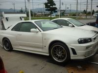 BNR34　GTR　MスペックNuｒ　車高調整完了です。