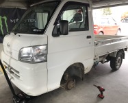 ハイゼットトラックのユーザー車検代行とオイルエレメント交換完了！