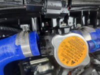 走行中にクーラントが漏れ緊急入庫！ランエボⅩのラジエーターホース締め付け直し整備！