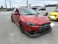 ランエボXのパーツ取り外し/持込みマフラー交換/車高調整を行い車検仕様に変更