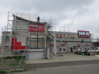 HKS TF札幌 店舗外装 改修工事開始