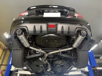 スバル WRX STI VAB 軽量ステンレスマフラーHi-Power SPEC-L II 取付け