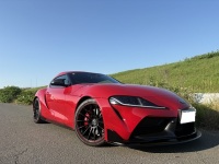 トヨタ GRスープラ A91 DB06 HKS HIPERMAX-S＆CARBON BRACE取付け　その1