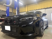 ホンダ シビック タイプR FL5 R-TYPE INTERCOOLER＆PIPING＆OIL COOLER KIT BLACK＆CARBON AIR DUCT取付け①