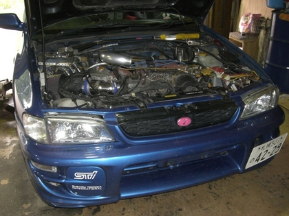 ＧＣ８ インプ インタークーラー取り付け｜車のチューニング/ワンオフパーツ製作 テクニカルガレージメイクアップ｜do-blog（ドゥブログ）