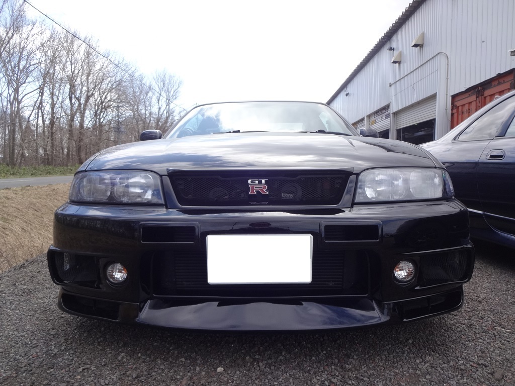 スカイライン GTR BCNR33 T517Z取付とニスモバンパー取付｜車の