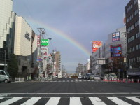 今日　２度　虹を確認しました。