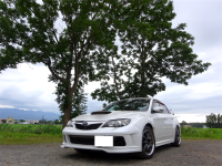 インプレッサ　WRX　GVB　EJ20　エアロ取付　完成　納車です！