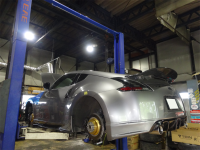 フェアレディZ　Z34　VQ37HR　アーム装着＆TEIN車高調　取付です！