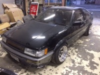 AE86オーバーフェンダー取り付け