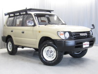 95プラドベージュ丸目ナローボディ！ディーゼルターボ！本州仕入れ車両13.9万キロ仕上がりました！！【ルーフラック付き】