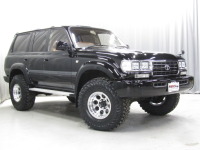 ランクル80後期ディーゼルターボ！全塗装ブラック角目４灯！ブラウン内装！走行26.9万K！