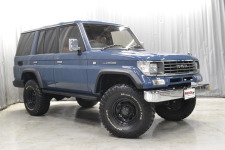 78プラド全塗装アルルブルー！リフトアップサンルーフ付き！走行18.9万キロ！