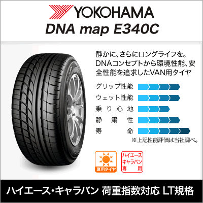 バン用車検対応タイヤ 215/60R17C 109/107S map E340C ｜NEEDSBOX