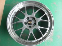 BBS LM-R 21インチ リム曲がり、ガリ傷修理 ダイヤモンドカット