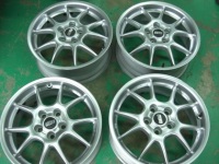 BBS RK ガリ傷修理＋フルオーバーホール パウダーコート再塗装