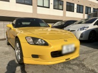 鮮やかな黄色のS2000  フロントバンパー1本塗装でご入庫です♫