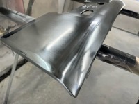ホンダステップワゴン フロントバンパーのメッキ部分ボディ同色に塗装のご依頼♪
