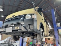 Kさまのトヨタハイエース 1ナンバー継続ユーザー車検代行のご依頼です