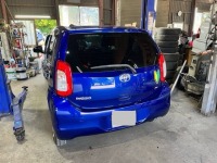 Nさんから緊急ヘルプのご連絡!トヨタパッソマフラー折れ?で緊急入庫です!