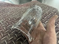 ガラス製のランプシェード  サンドブラストのご依頼です♪