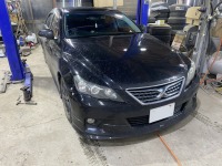 マークX冬仕様に変更！エアロ取り外し作業てす。