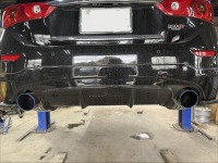 V37スカイラインのマフラー出口がバンパーに干渉する！マフラーステー加工＆ブッシュ交換でクリアランス確保！