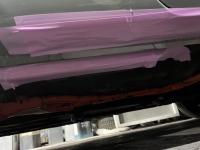 シエンタ左サイドステップ(シル)底の曲がり/塗装割れを錆びる前に板金塗装修理