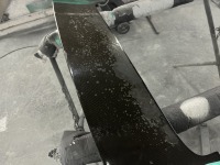 持ち込みインプレッサワゴン用カーボンルーフスポイラー劣化修理