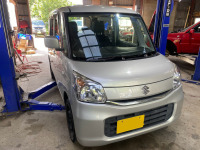 スペーシアの摩耗ブレーキパッドを新品交換してユーザー車検代行完了