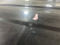 ダイハツタントのルーフ中央付近に発生した大きめのサビを部分修理