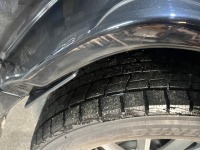 メルセデスベンツG400dの右リアオーバーフェンダー擦り傷を部分塗装修理