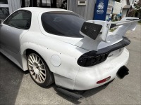 マツダアンフィニィRX-7(FD3S)にRE雨宮GT-SPOILER塗装取付と追加作業