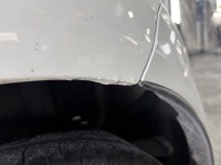 アルトワークスのリアフェンダーアーチ膨れサビを簡易ハンダ補修
