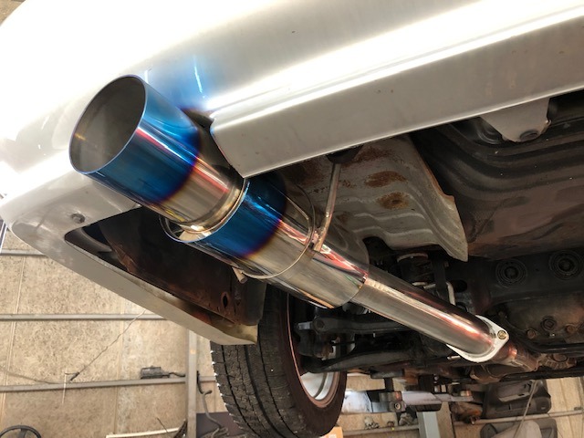 rb25det c35ローレル 自作マフラー ローレルのRB25DET・C35ローレル