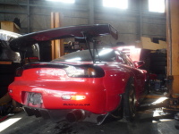 マツダ RX-7 FD3S マフラー加工！