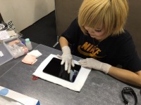 iPad スマホエステ 防弾ガラス液化コーティング施工しました！